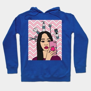 Styling Queen Hair Stylist Beautician Hoodie